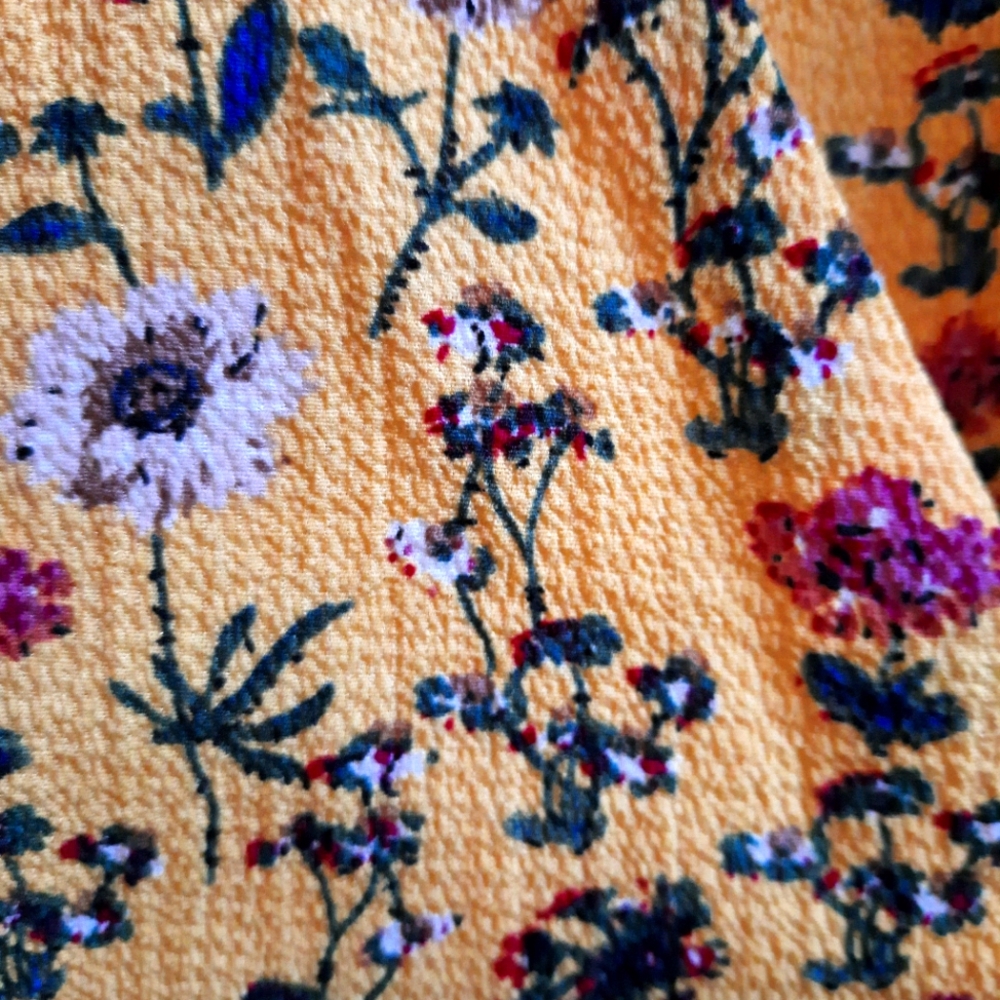 Floral full wrap dress
